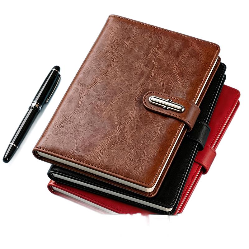 A5 PU Leather Magnetic Buckle Business Notebook Gift Set