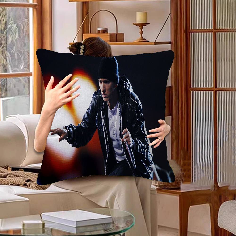 Famous Rapper E-Eminem Vintage Cushion Cover Polyester Sofa Cushions Decorative Throw Pillows Home Decoration Pillowcover