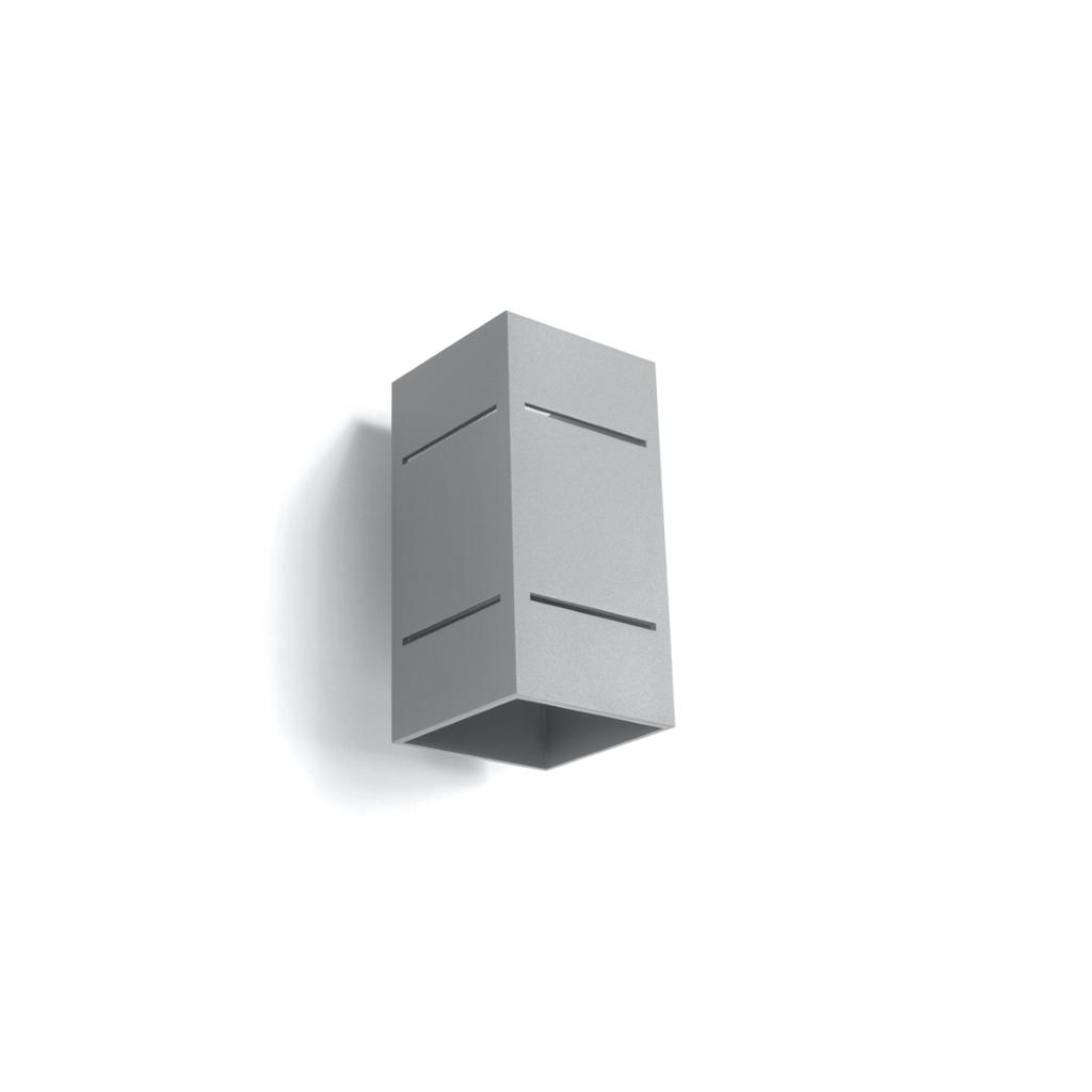 Kinkiet Blocco 1 G9 Szary Alu Sollux Sl.0479