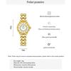 Women Watch Light Luxury Brand Steel Linked List Flower Mother Pearl Full Diamond Waterproof Ladies Fashion Quartz Clock Watches