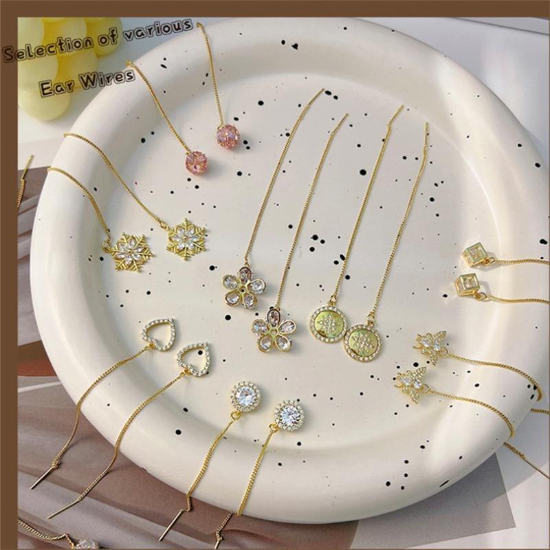 Lange Quaste Zirkon Ohrring Mode Frauen Mädchen Temperament Feine Glänzende Geometrische Ohrringe Schmuck Party Geschenke