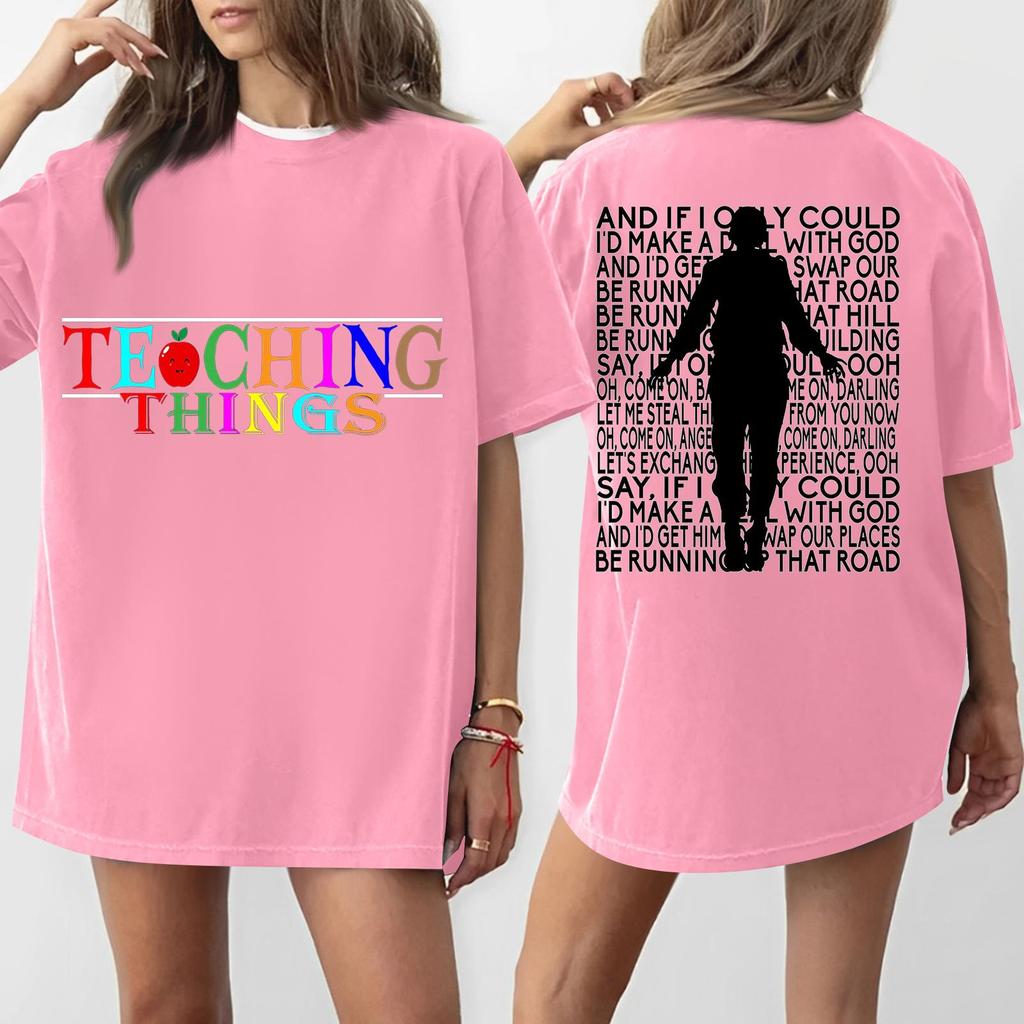 Women's Round Neck Printed Short-sleeved T-shirt Top