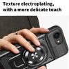 For iPhone 16e Magnetic Case Rotating Kickstand TPU+PC Phone Cover