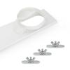 Exhaust Hose Tube Connector Air Conditioning Vent Sealing Plate Kit  Vertical/Horizontal Window