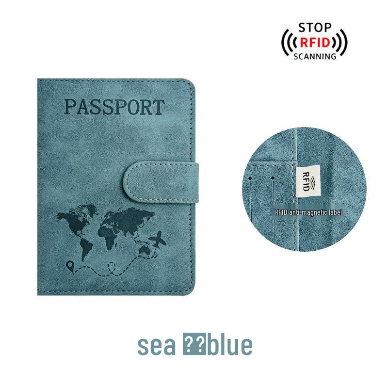 Customizable Multi-Color PU Leather Passport Holder Set
