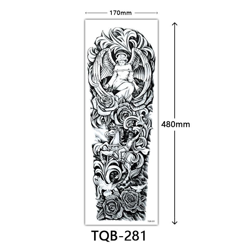Full Arm Tattoo Sticker, Full Arm Big Picture Tattoo Sticker, Flower Arm Tattoo Sticker Tattoo