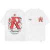 American Vintage High Street T-Shirt Cartoon Print Loose Fit Short Sleeve Men Women Teens