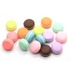 100Pcs Mini Macarons Cake Resin Flatback Cabochons Kawaii Simulation Dessert Macarons Cake Food Slime Charms Hair Bow Center DIY