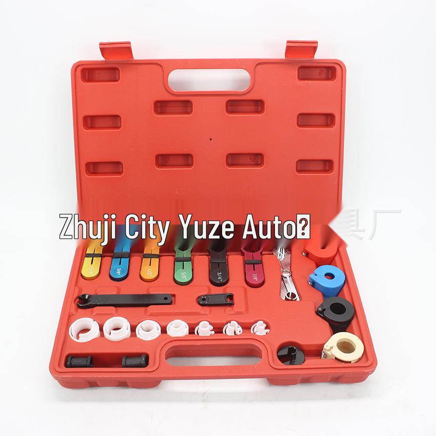 22-Piece Air Conditioning & Fuel Pipe Quick Connector & Disassembler Set for Car AC Repair