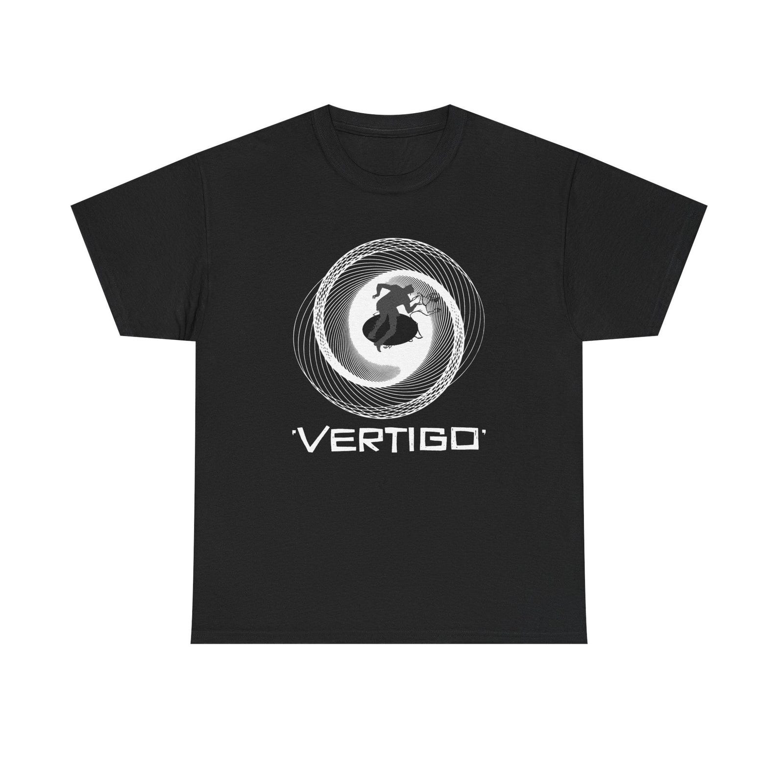 Vertigo 1958 Alfred Hitchcock Shirt, Vintage Classic Thriller Film Tee, Retro Psychological Mystery Movie Graphic T-Shirt 2XL