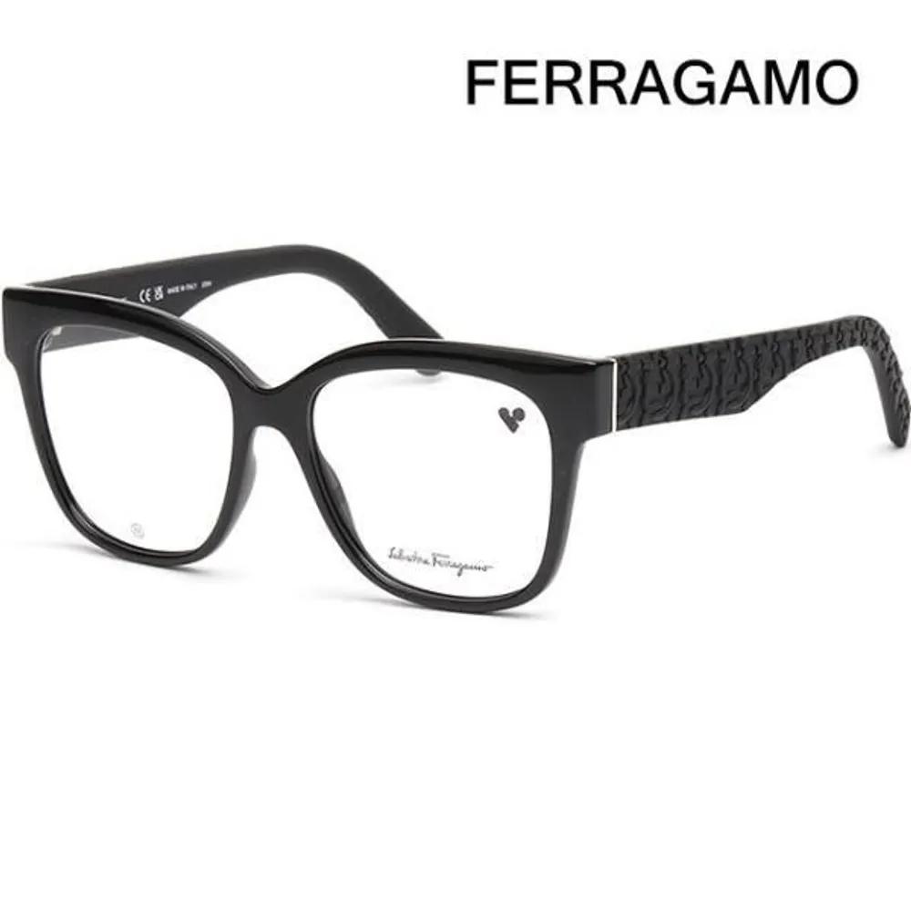 [Salvatore Ferragamo] Eyeglass Frames SF2956E 001 Black Logo Pattern