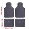 4pcs Best-Selling Universal 5-Seat Car Floor Mats, All-Season Car Mats - Full Set Front and Rear, Car Carpet, New Car Gift