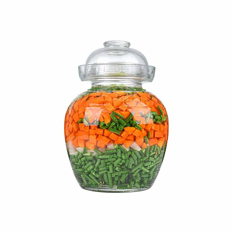 Glass Kimchi and Pickle Jar