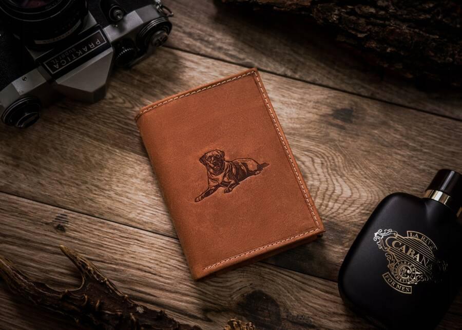 Large, Vertical Men's Wallet Made of Genuine Leather - Always Wild