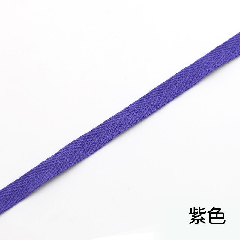 1Cm Color Cotton Herringbone Ribbon Webbing, Cotton Hand Hemming Strap Strap Strap Strap Piping Strap