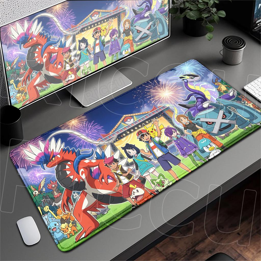 E-sport Gaming Cabinet Extended Keyboard Desktop Mat Large Hot Anime P-pokemon Metagross Rubber Mouse Pad Non-slip Laptop Carpet