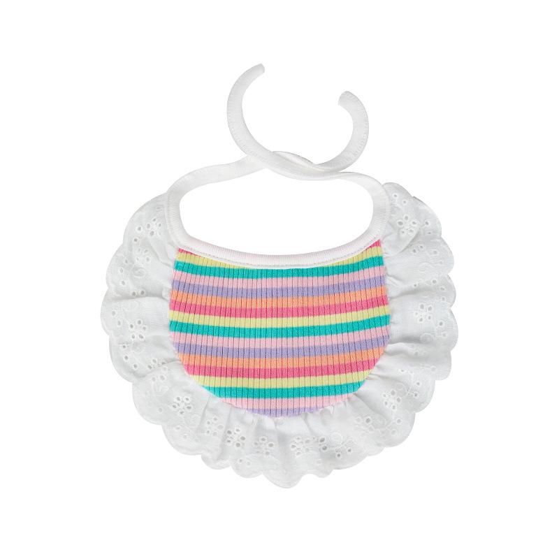 Cat Saliva Towel Cute Lace Bib Plaid Dog Saliva Towel Ins Pet Bib Pet Saliva Towel