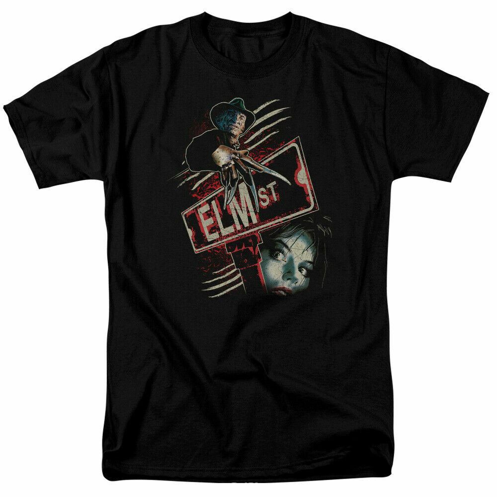 A Nightmare on Elm Street Elm St T Shirt Licensed Horror Movie Retro Tee Black S