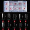 Korean Standard Clear French Nail Tips for Beginner Practice - Full & Half Cover, 500 Pieces