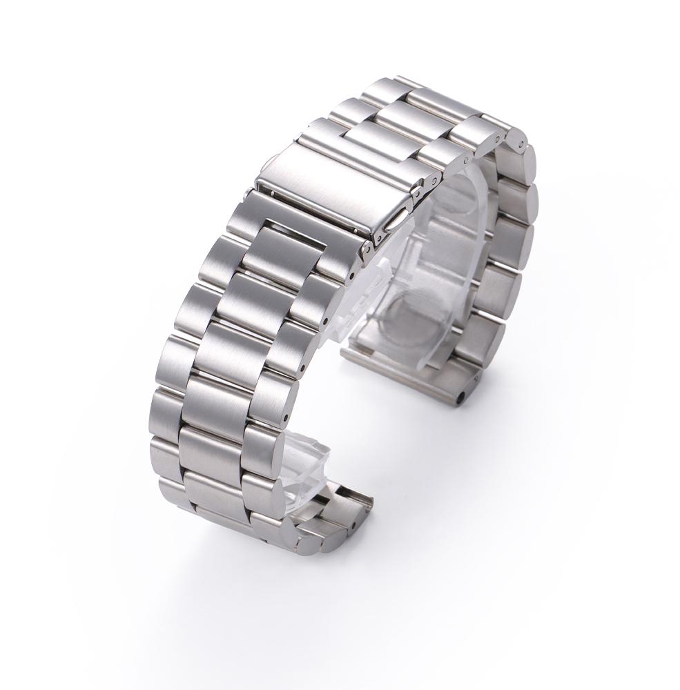 

22mm 20mm Metal Strap for Samsung Galaxy Watch 46mm/3/Gear S3/Huawei Watch GT 2/3/4 Pro Stainless Steel band for Amazfit GTR 20mm серебряный