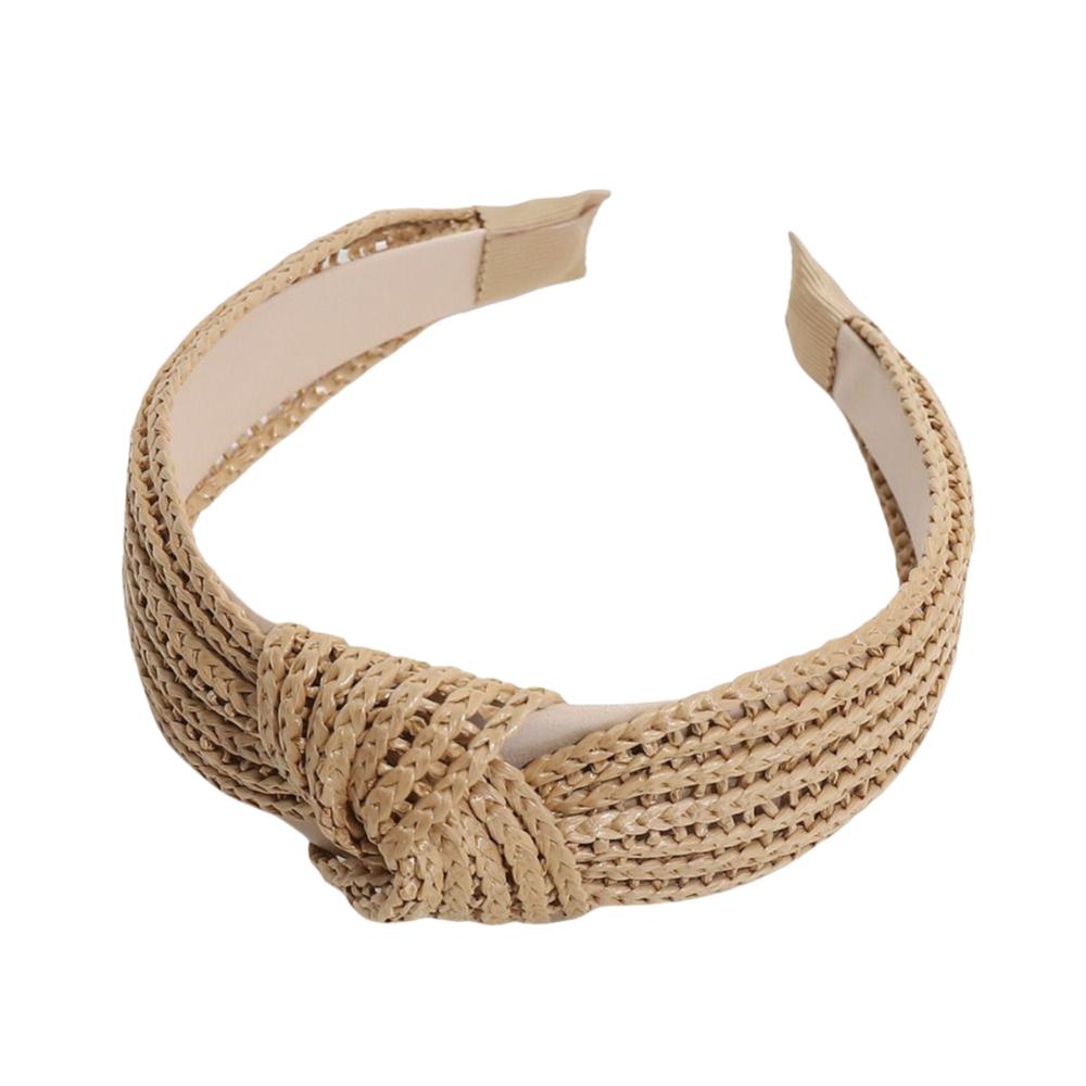 Chic Style Raffia Hairbands Eco-Friendly Straw Wedding Headpiece Bohemian Headbands Spring Summer