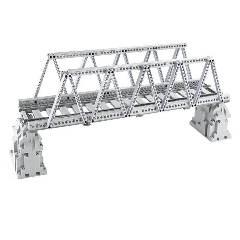 Viaduct Bridge Train Track DlY City Model Set Railway Tracks Compatible Car Parts Construction Building Blocks Kid Toys
