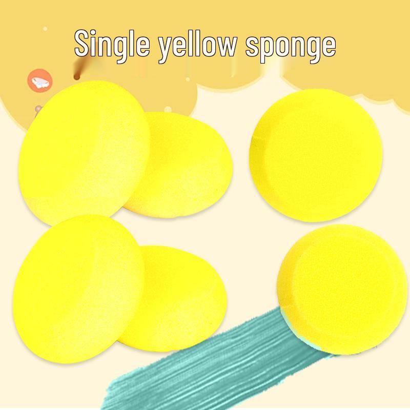 Children's Watercolor Sponge Stamps - Round Absorbent Painting Sponges for Art and Graffiti