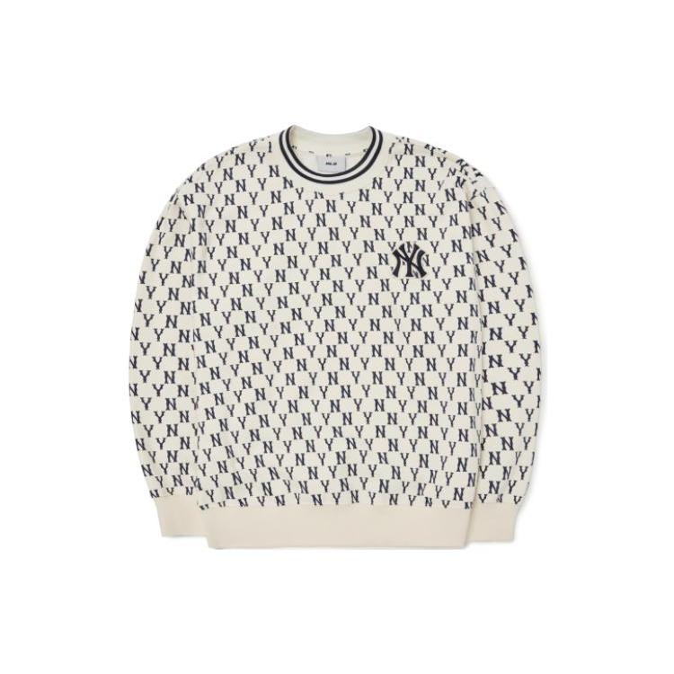 MLB Sweatshirts Unisex White Crew Neck Moderate Regular 3AMTM0926-50CRS XS