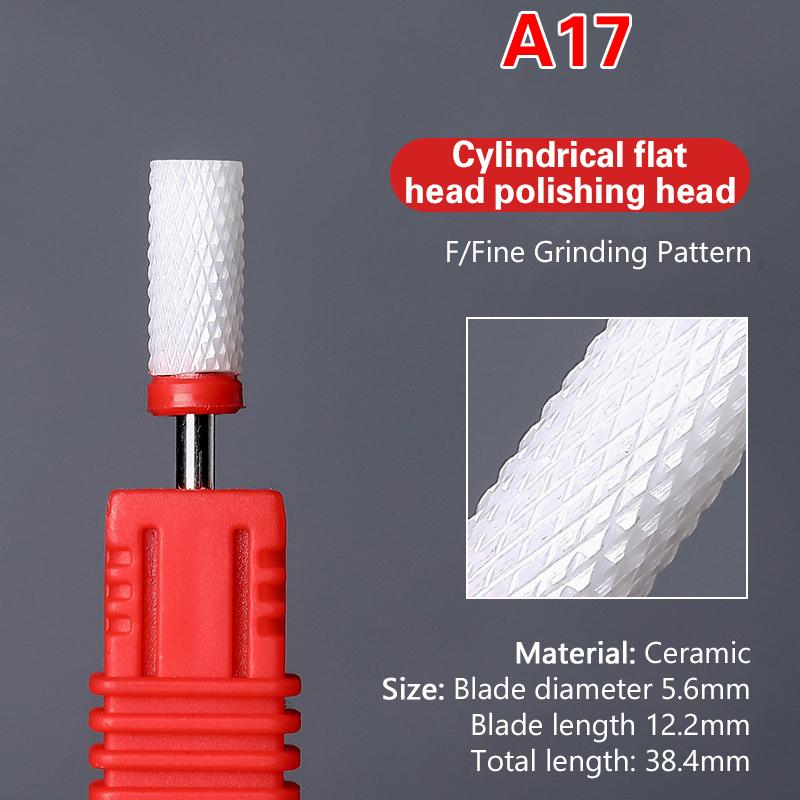 Ceramic Milling Cutter Nail Drill Bit Electric Manicure Pedicure Mill Bits Machine Files Nail Art Tools Equipment