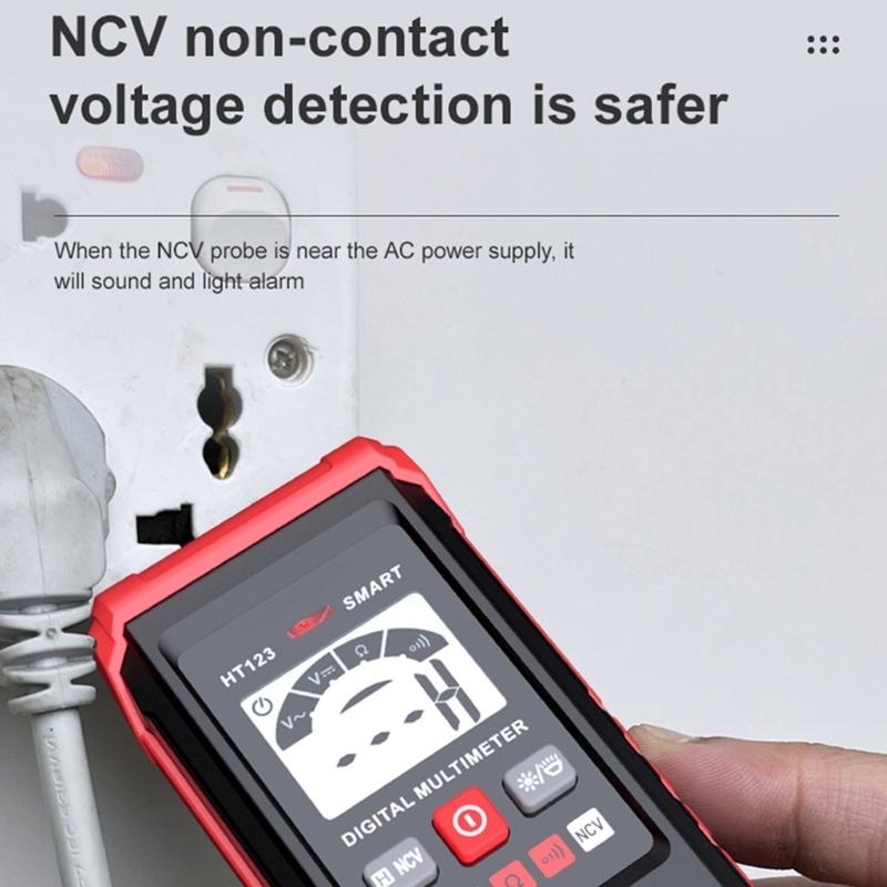 Digital Multimeter and Analyzers 2000 Counts Voltmeter Ohmmeter Auto Ranging Tester,Voltage Resistance Continuity NCV