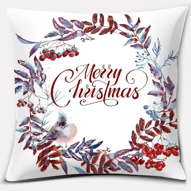 Christmas Decoration Series Pillow Gift Home Office Bedroom Sofa Car Cushion Cover