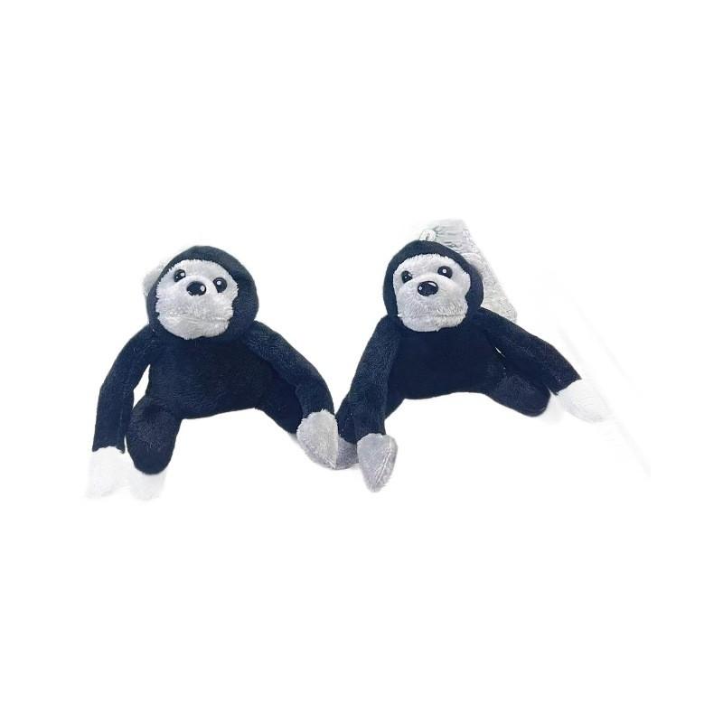 Gorilla Plush Delightful Charm Keyring Soft Short Fur Cute Cartoon Design Character