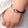 [Bohemian Patchwork Bracelet] Bohemian Style Men's and Women's Patchwork Bracelet - Fresh and Easy Silvery Heart Bangle -1pc - Suitable for Daily Wear