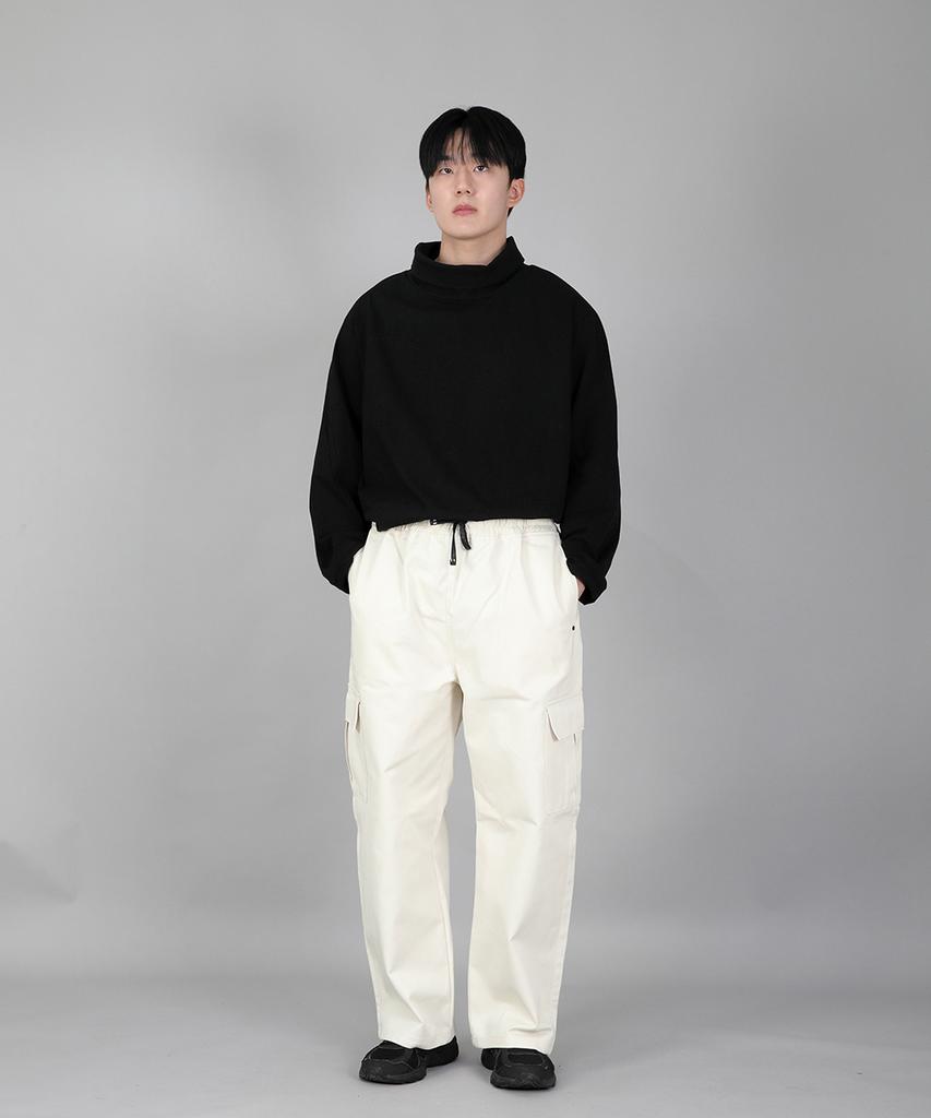 Seinteukeulu Rivet Fix Ex Wide Cargo Pants Rec-360 Cream