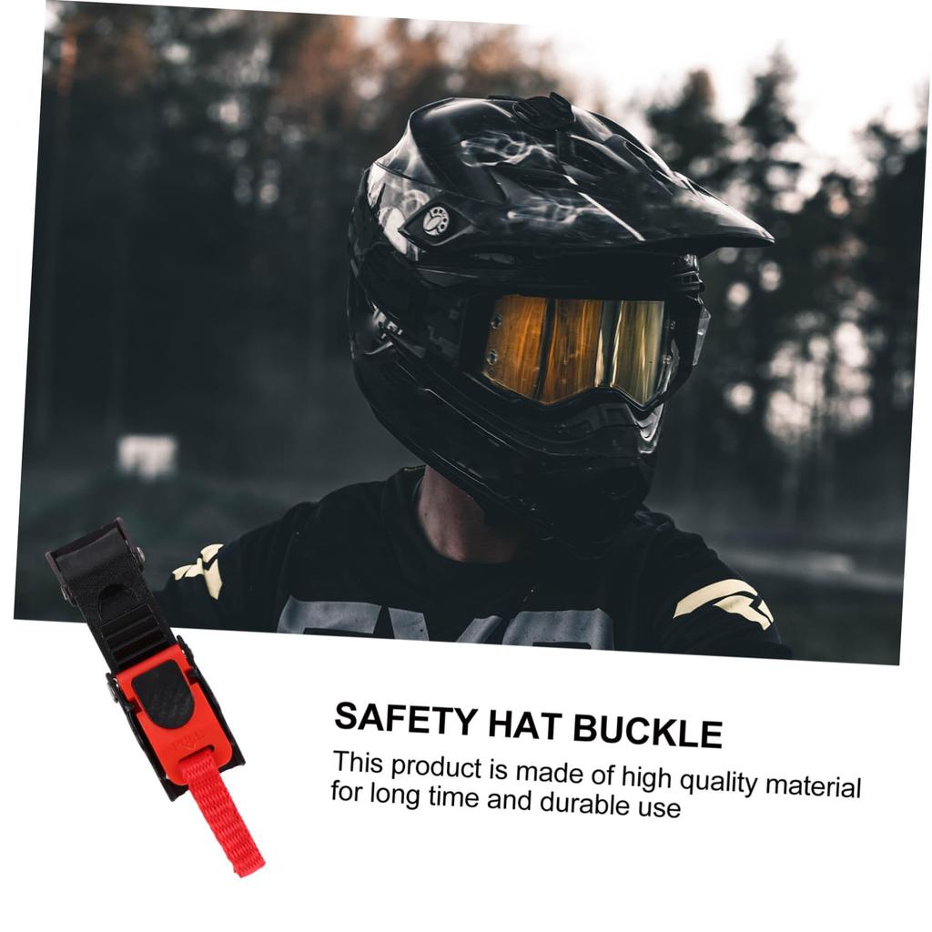 [JEWEDECO] 3 Pieces Helmet Buckle Durable Universal Helmet Buckle Chin