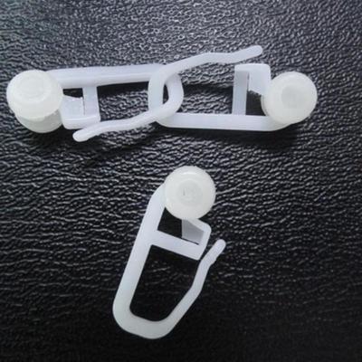 50 Pcs/bag White Curtain Decor with Ball Track Curtain Accessories Curtain Hook Curtain Hanging Ring Blindings Sliding Tool