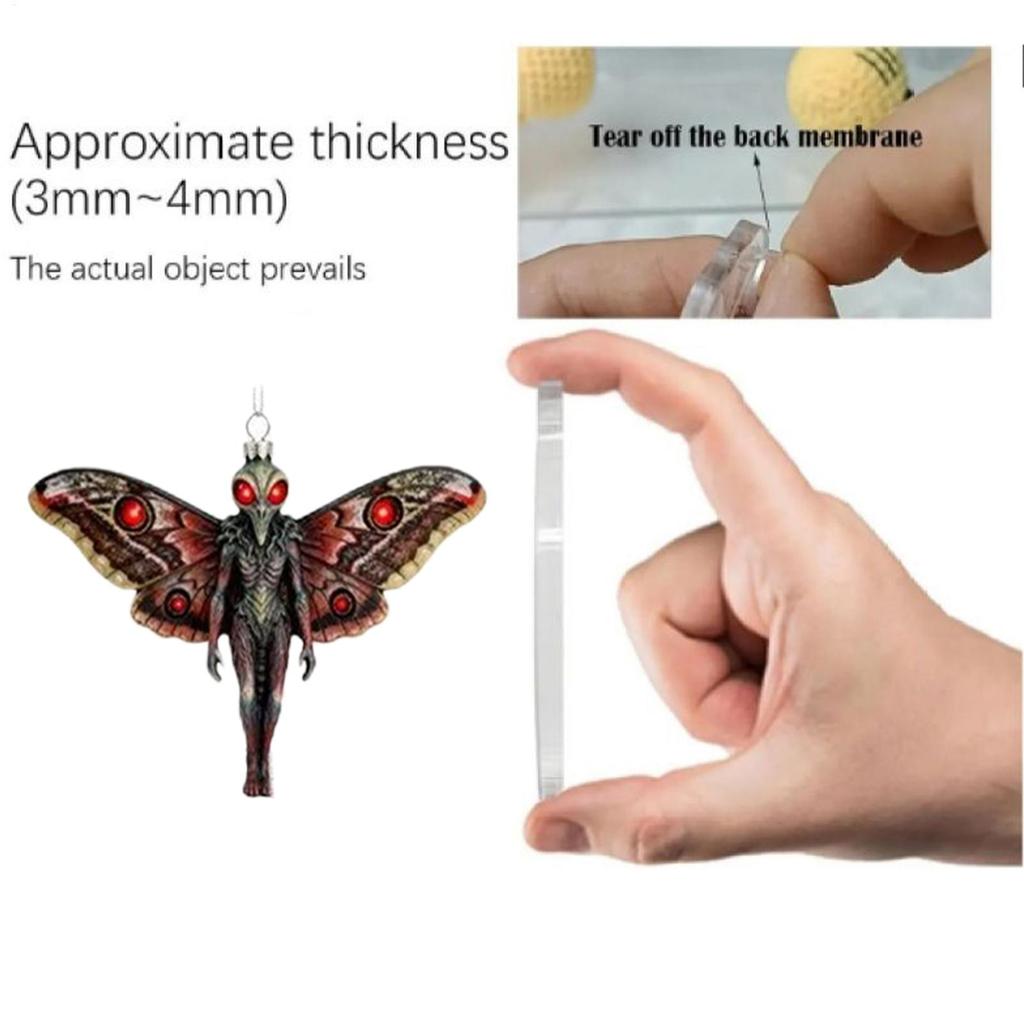 Christmas Countdown Calendar Collectible 2D Acrylic Pendants Christmas Decoration Tree Ornaments For Home School Apartment
