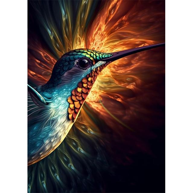 Golden Glowing Animal On Black Background Prints Poster Canvas Painting Modern Wall Art Pictures Living Room Bedroom Home Decor