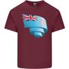 Curled Fiji Flag Fijian Day Football Unisexs Light Cotton TShirt