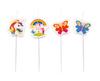 Mini Unicorn Candles 4 Pcs