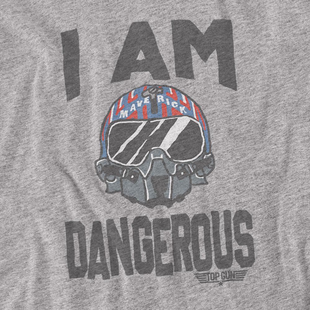 Top Gun Unisex Adult The I Am Dangerous Heather T-Shirt