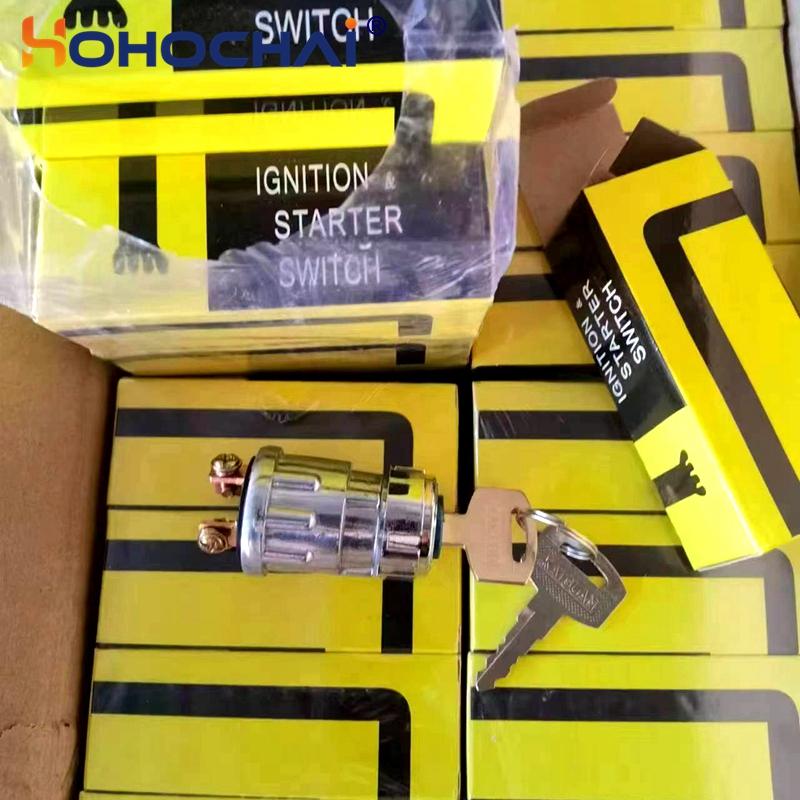 JK423 JK424 Universal Car Boat 12V 3/4 Position Ignition Start Switch Key Lock Suitable for Petrol Engine Farm Machines