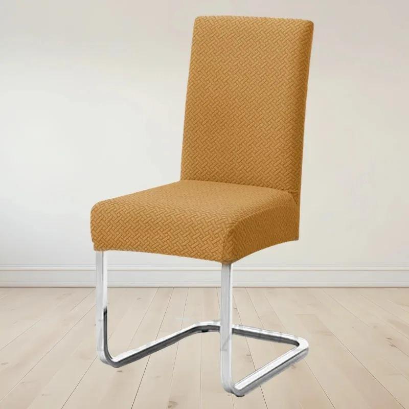 Chair Cover Jacquard Dining Spandex Elastic Stretch Slipcover For Chairs Kitchen El Banquet Home