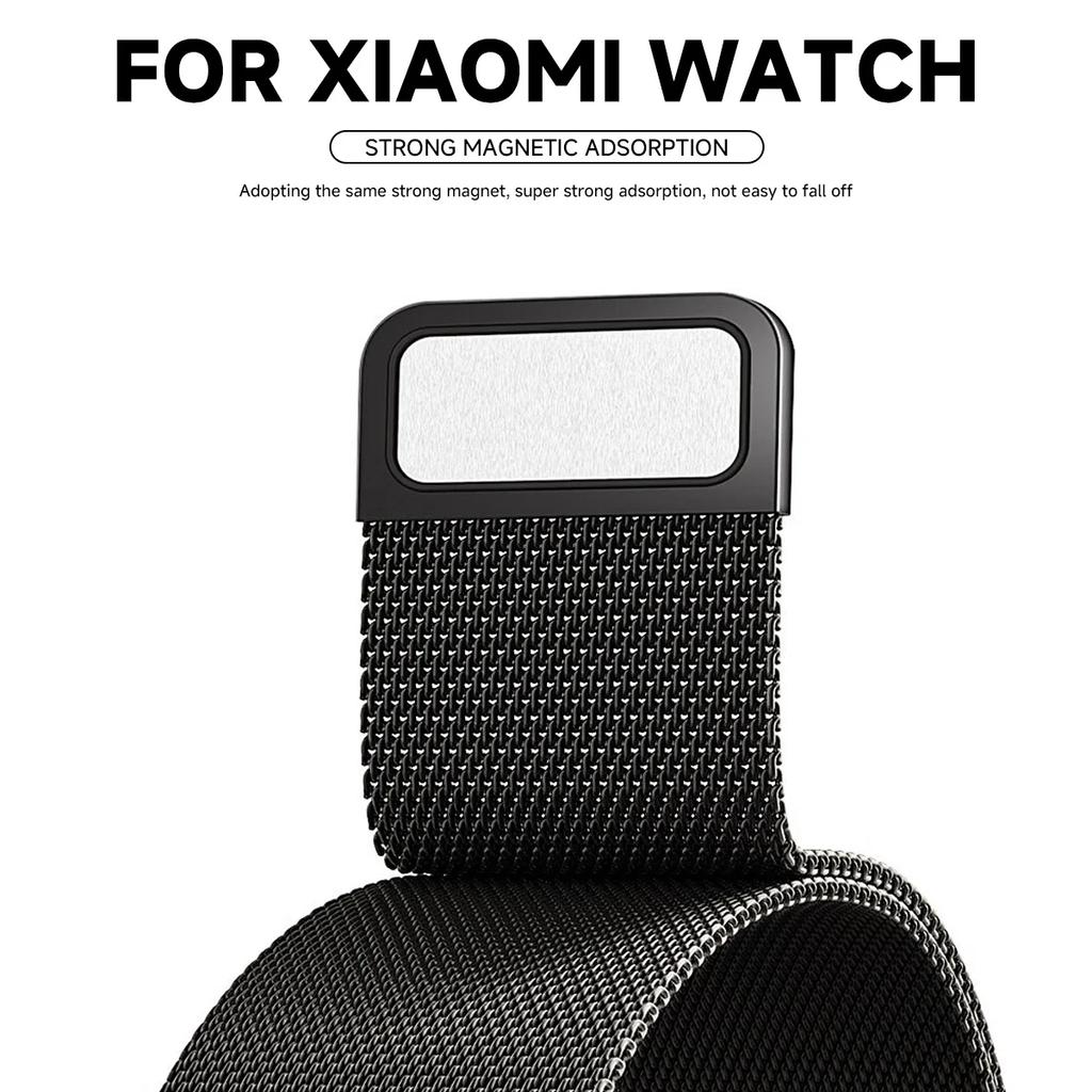 Stainless Steel Strap For Xiaomi Smart Band 8 Active Smart Watch Band Accessories Metal Bracelet Mi Band 8 Active Protector Case
