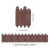 Garden Edging Border 10 Pack Flower Bed Edging Borders Decorative Garden Fencing Interlocking Animal Barrier Vegetable Palisade