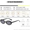 Retro Oval Sunglasses Small Frame Sunglasses For Women Men Jelly Color Gothic Glasses UV400 Fashion Shades Oval Mirror  New