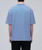 MUSINSA STANDARD Striped Relaxed Crew Neck T-Shirt [Blue]