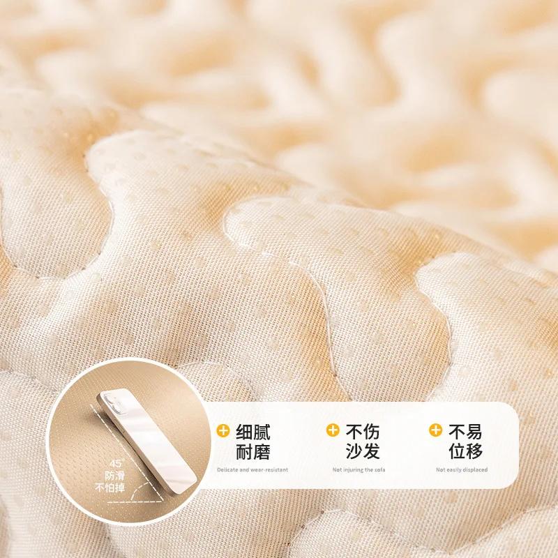 American Black White Striped Sofa Mat Four Seasons Luxury Sofas Towel Pillowcase Anti Slip Wear-resistant Pure Cotton Sofa Cover