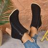 Fall/Winter 2025 British Block Heel Booties Women High Heel High Heel Women Single Boots