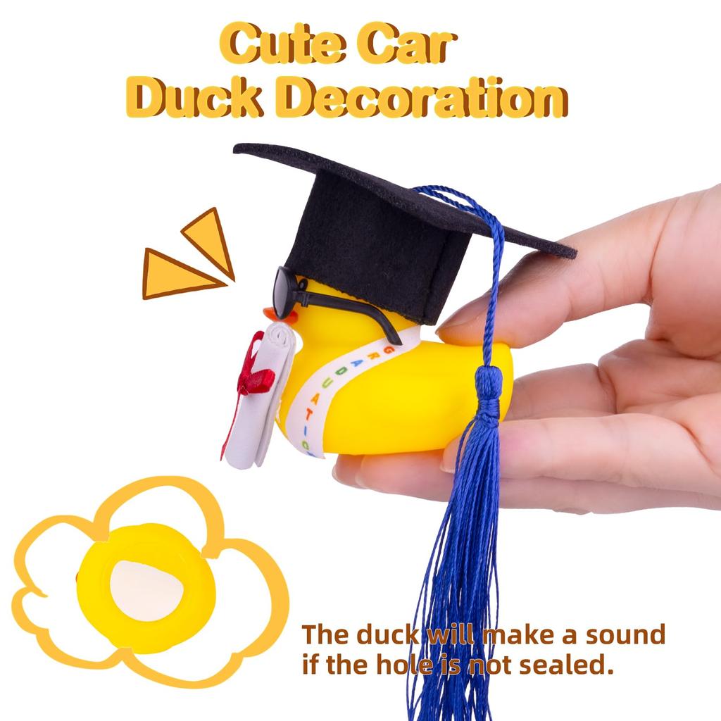 48 Set Graduation Rubber Ducks With Grad Cap Rubber Duck Graduation Party Duck Graduation Cap Duck For Student Graduation Gifts